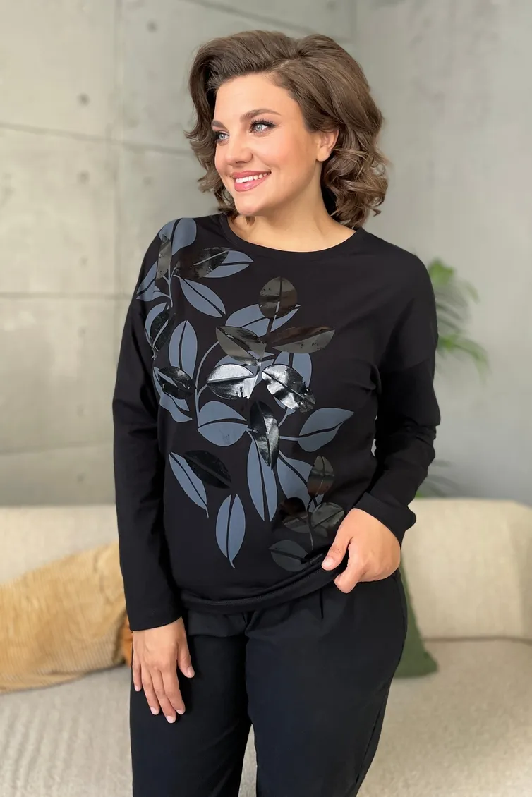 Skoczek Rumoda #2145 (dlinnyj rukav) chernyj