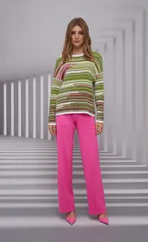 Spodnie Barbara Geratti S8267BG A fuksiya