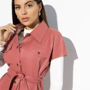 Kamizelka CHARUTTI #Trendovyj stil (chic rose, s poyasom)