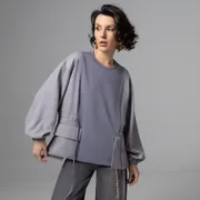 Bluza CHARUTTI #V kotorom udobno zhit (seryj)