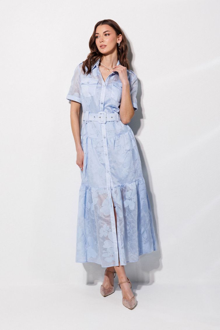 Платье Люше арт. 4364 голубой