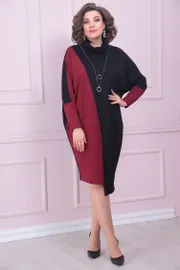Sukienka Ladis Line #1519 vishnya+chernyj