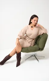 Dress Verita moda N-2493 bezhevyj