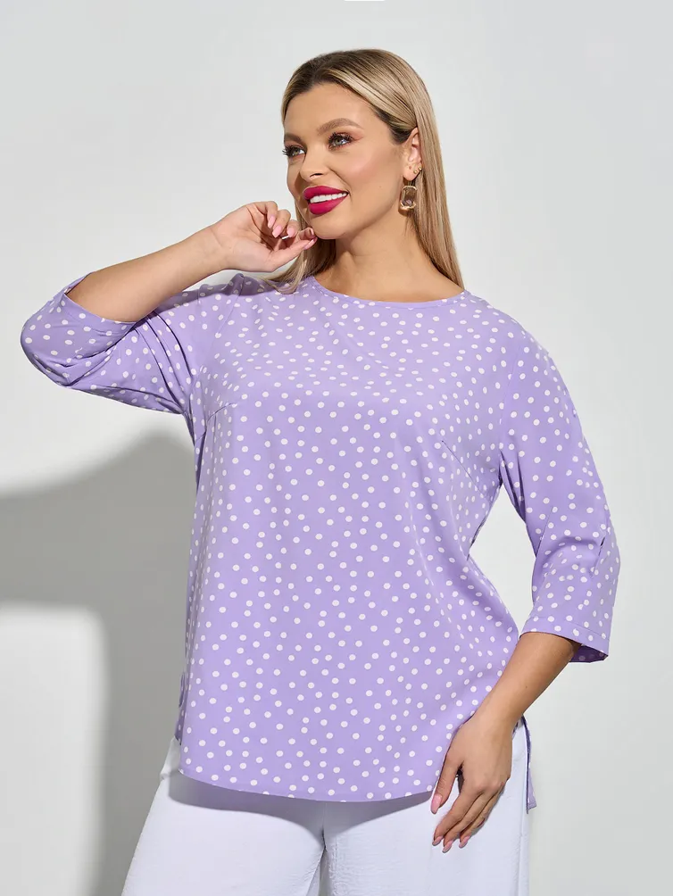 Bluzka DORA plus #0220-1 sirenevyj