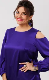 Bluzka Anelli Laurel 1595 indigo