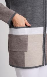 Кардиган BONADI 1933 серый-капучино