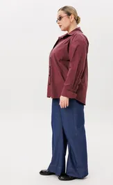 Рубашка Ava fashion М-167 бордовый