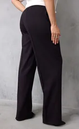 Брюки BegiModa 6079 чёрный баклажан
