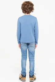 Skoczeki VAY KIDS #202-10059 sv.denim/mol/pajetki krasn/chern