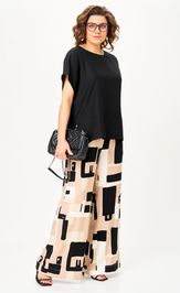 Комплект Michel Chic 1384 песочно-черная графика