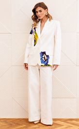 Костюм GIZART 5377 молочный с цветком