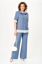 Костюм Vilena-fashion арт. 1156 голубой