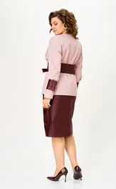 Garnitur Vilena-fashion 1147 krem+burgundi