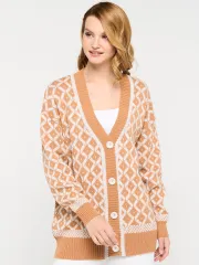Кардиган Newvay арт. 9232-91004 карамель/св.беж