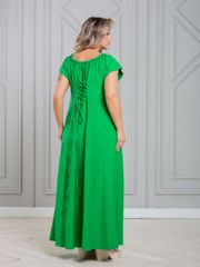 Dress NOVITA #1451 yarko-zelenyj