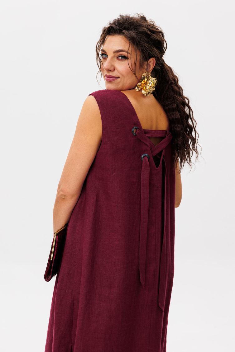 Платье Anelli Laurel арт. 1472 вишневый сумрак