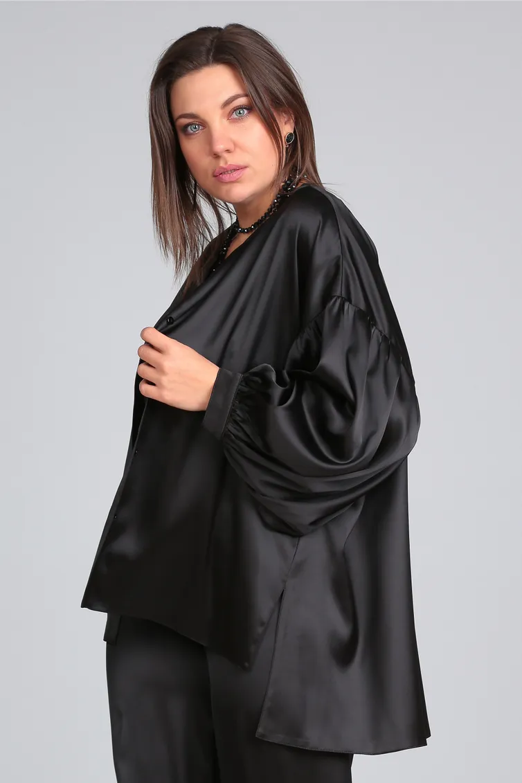 Bluzka LS #0142 chern