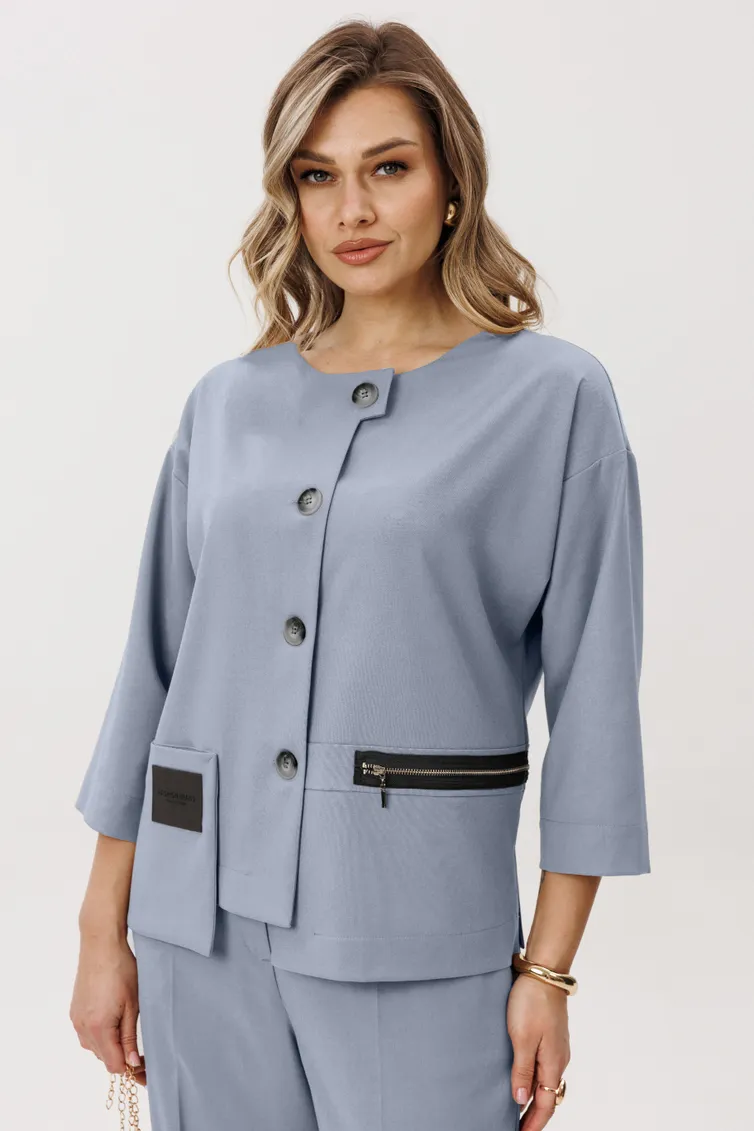 Garnitury damskie Verita moda #N-2440 goluboj