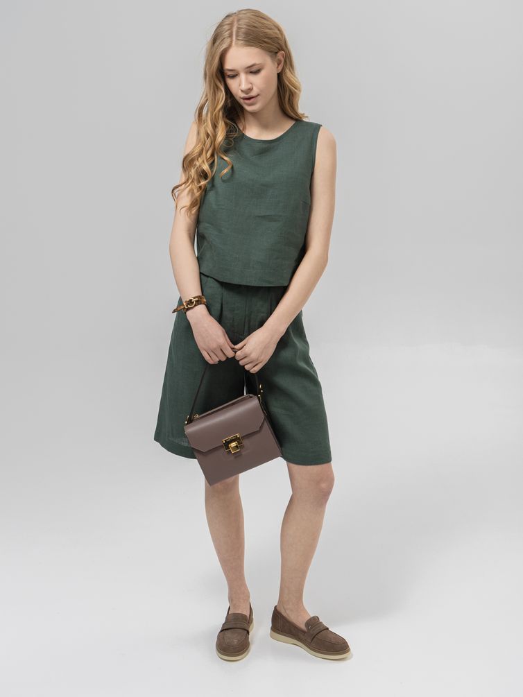 Блузка Romgil арт. РТ0147-ЛЕ4 темно-зеленый