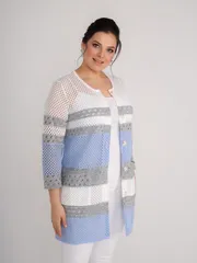 Sweter BONADI #1949 goluboj