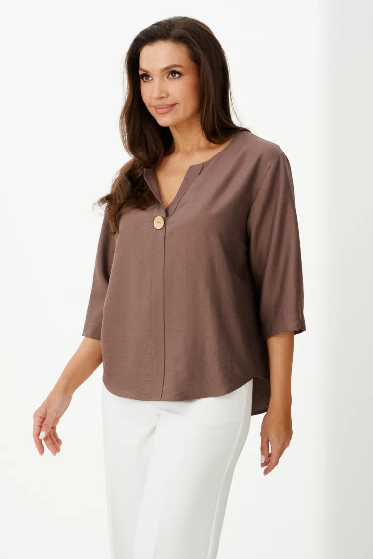 Bluzka PND #85943 mokko