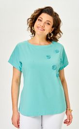Блузон Rumoda 2288 бирюзовый