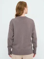 Джемпер Newvay арт. 9242-94184 теплый серо-коричн