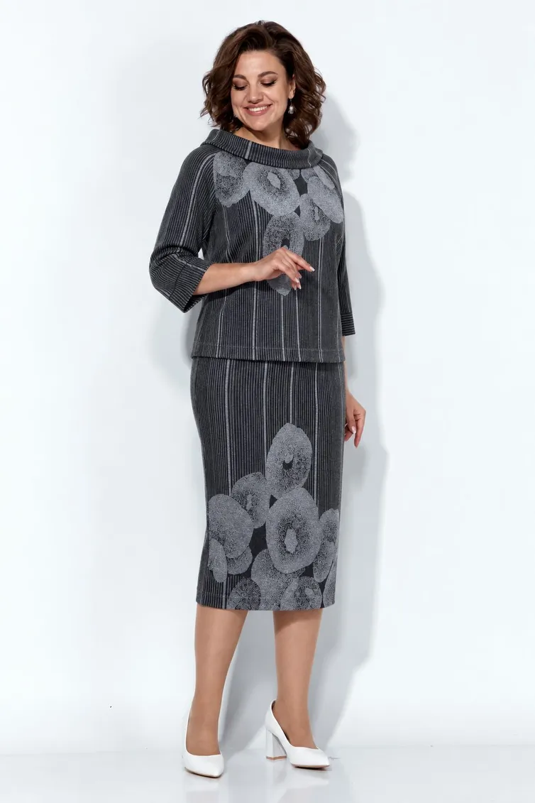 Garnitur Anastasia #1402 cherno-seryj