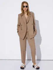 Trousers Pirs #4638 temno-bezhevyj