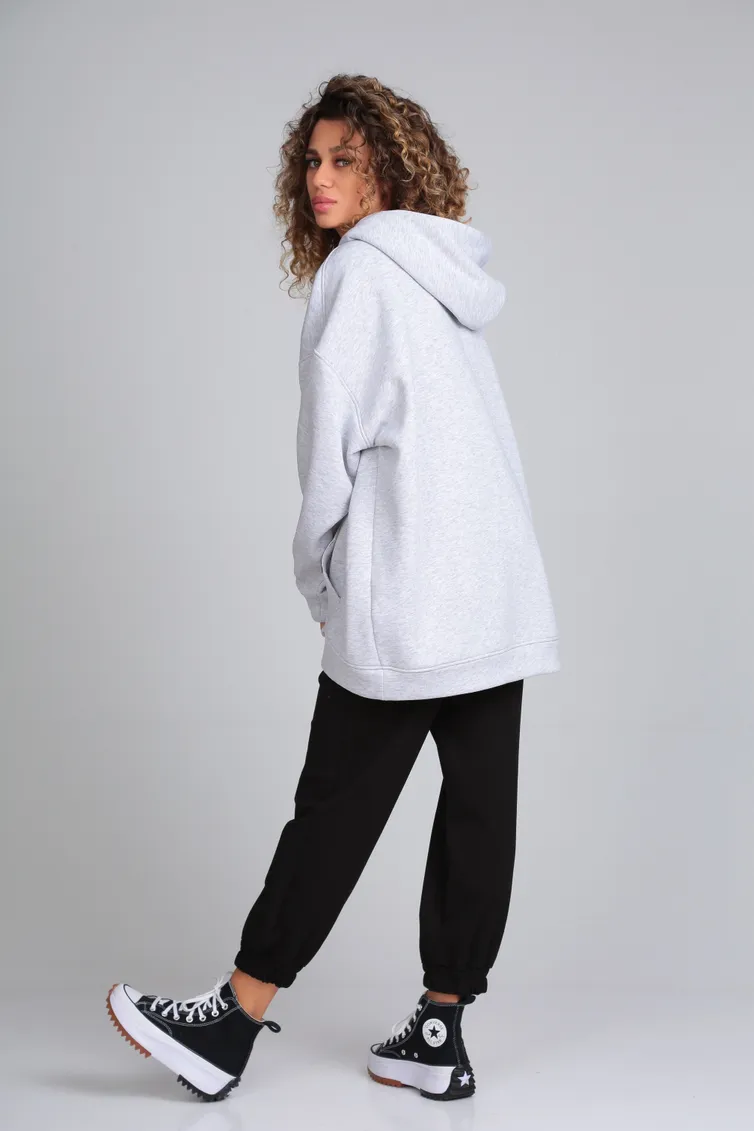 Bluza Z Kapturem BLISS #2070 seryj