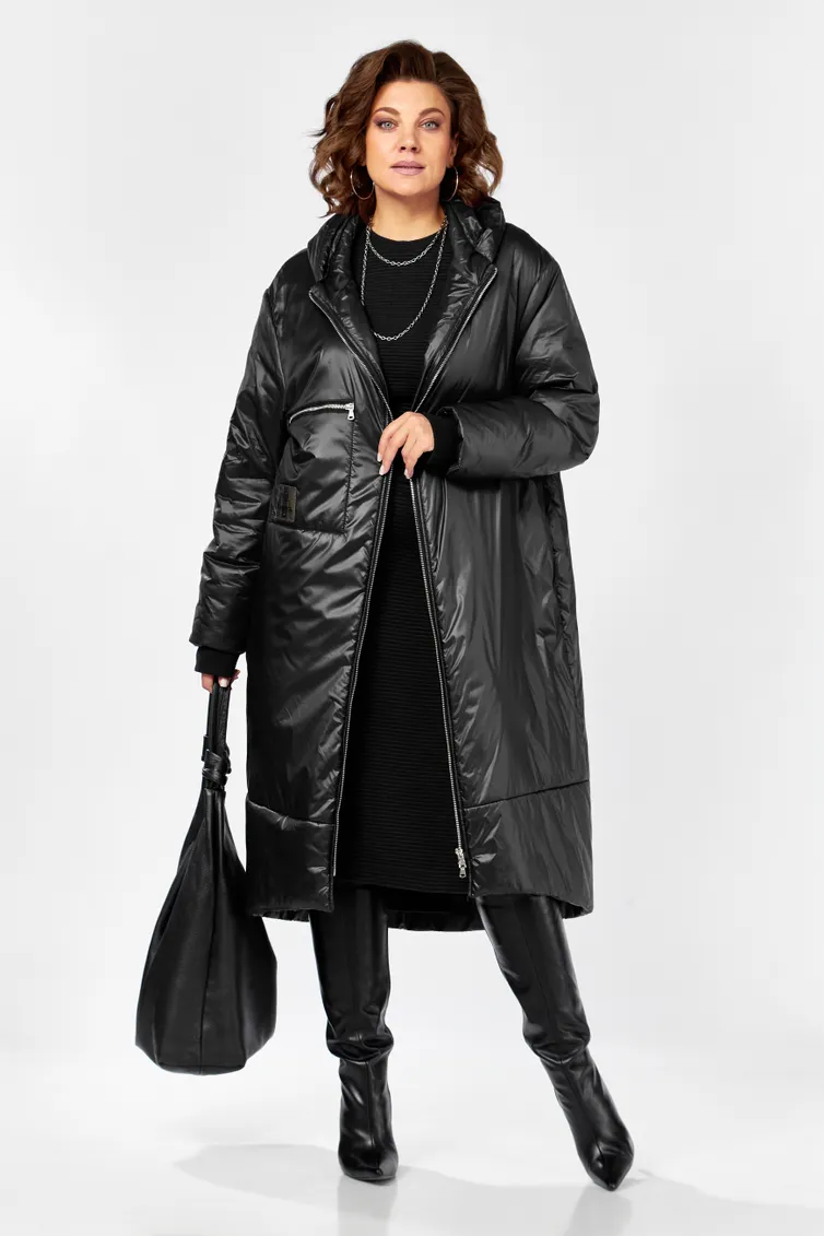 Coat LS #5018/1 chernyj