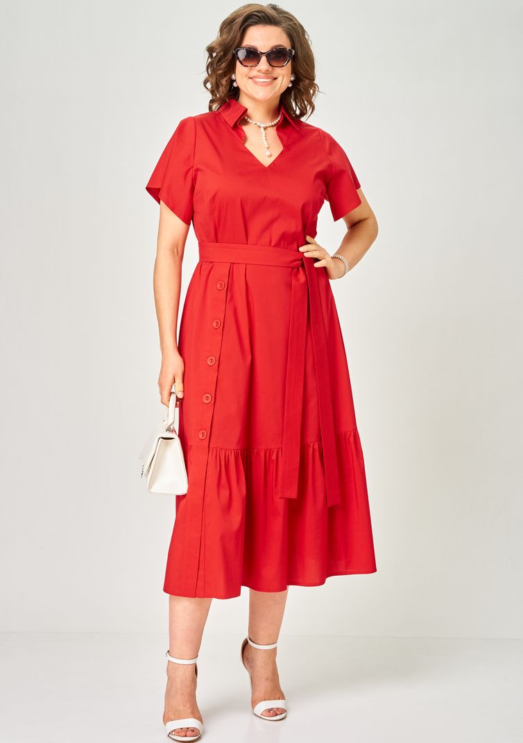 Платье EVA GRANT арт. 7325В красный