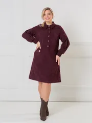 Dress NOVITA #101 marsala