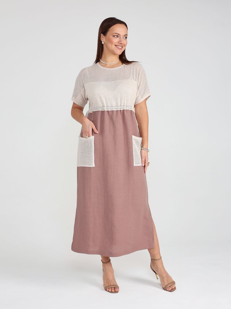 Sukienka BONADI #1964 kapuchino