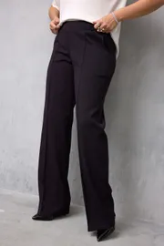 Брюки BegiModa арт. 6079 чёрный баклажан