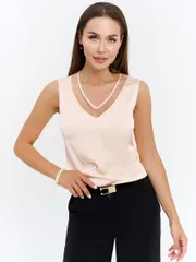 Top AYZE #72652 bezhevyj