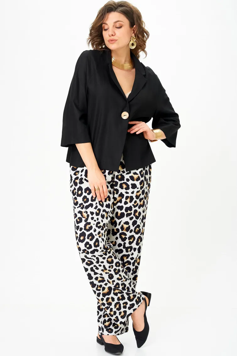Garnitur SOVA #11332 chernyj- leopard