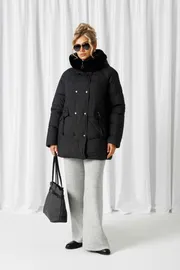 Coat Beautiful & Free #1018 chernyj