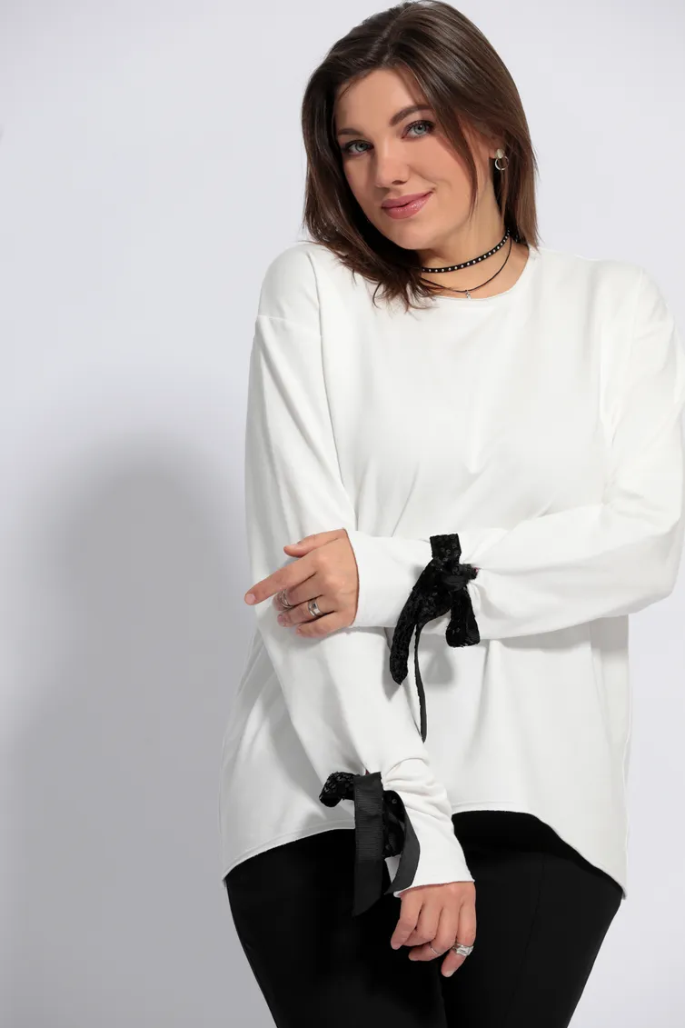 Свитшот BegiModa арт. 4009 молочно-чёрный