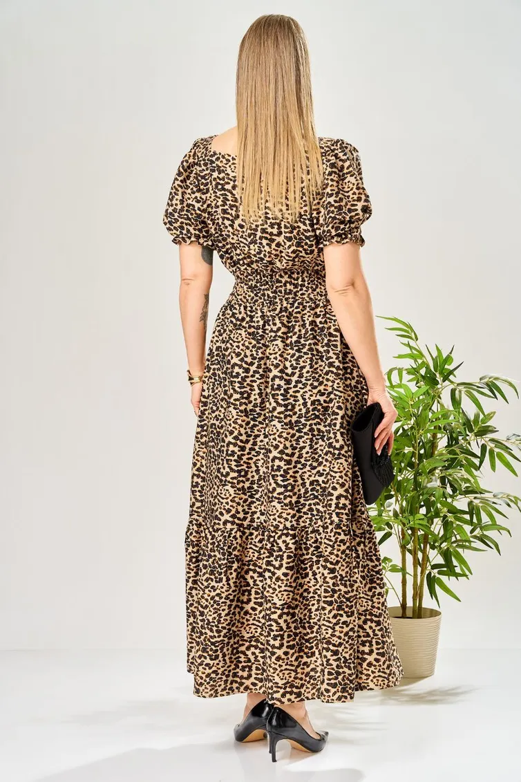 Sukienka Ava fashion #M-197 leopardovyj