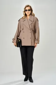 Тренч Ava fashion #M-234 mokko
