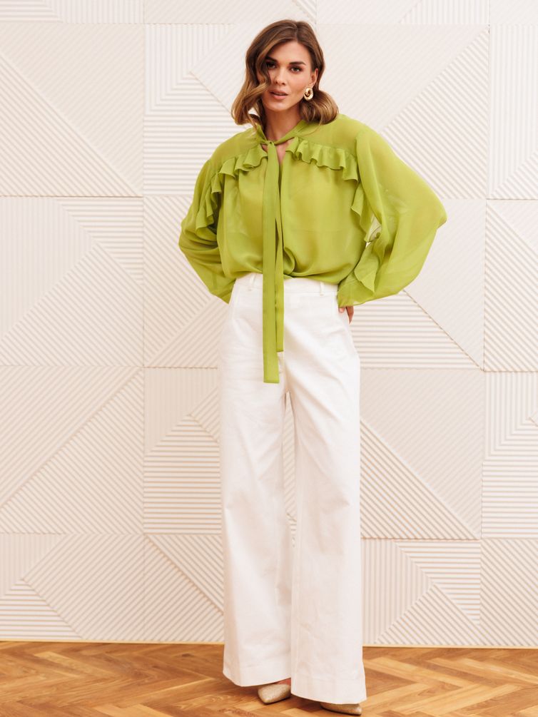 Блузка GIZART арт. 15410 салатовый