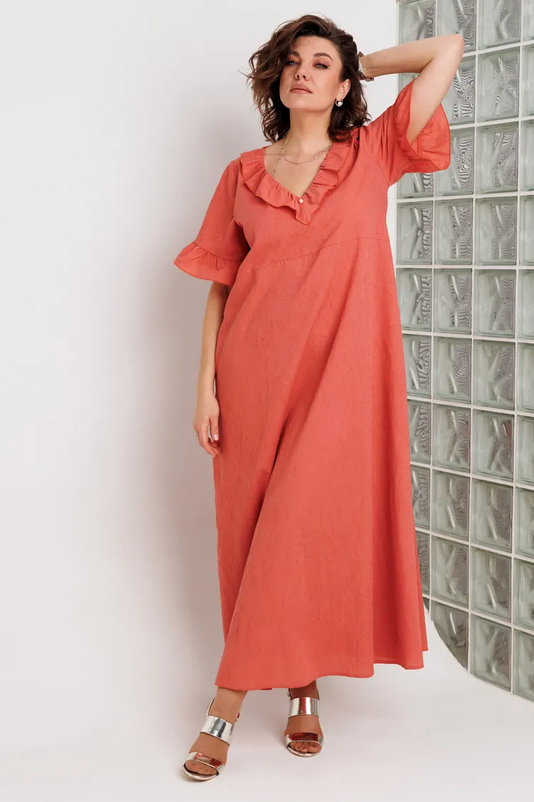 Платье BegiModa арт. 1066 коралл