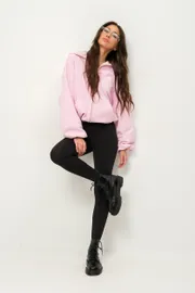 Bluza Z Kapturem Pirs #6492 rozovyj