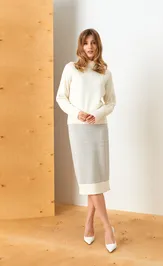 Spódnica Barbara Geratti S8329BG molochnyj/seryj