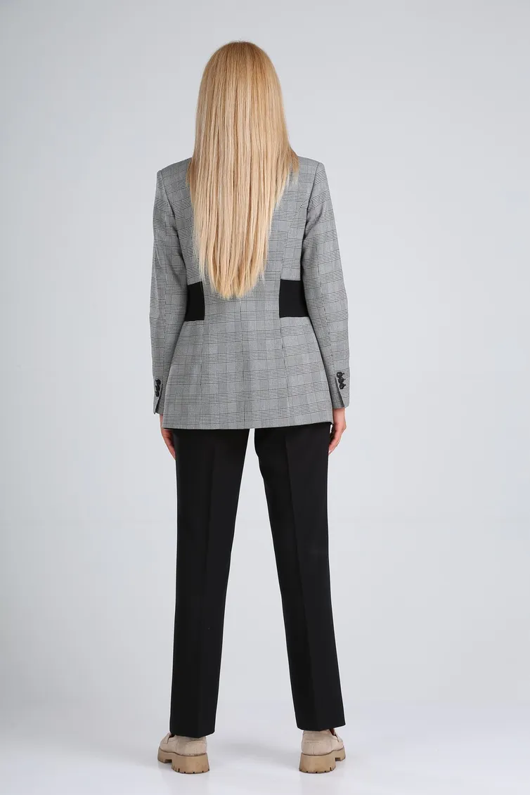 Żakiet Vilena-fashion #736A seraya kletka