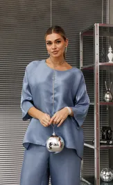 Костюм Anastasia 1228.1 голубой жемчуг