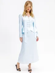 Skirt Pirs #6682 goluboj