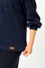Blouse BelElStyle #879-329 sinij print