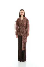 Cardigan Elema #1K-2557 korichnevyj print 170